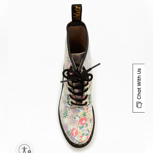 Dr Martens Floral Mashup Backhand Sz 8 - Picture 2 of 6